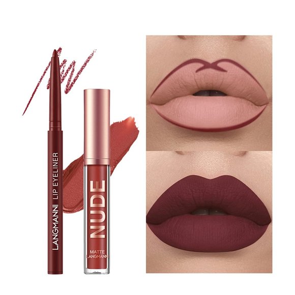 12Pcs Matte Liquid Lipstick + Lip Liner Pens Set - Picture 4 of 7